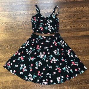 Retro Cherries Trashy Diva skirt and top set 🍒
